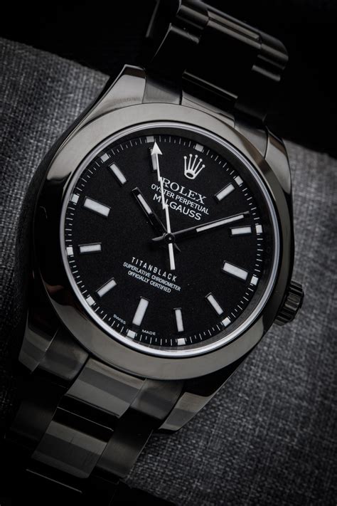 rolex milgauss nero|rolex milgauss models.